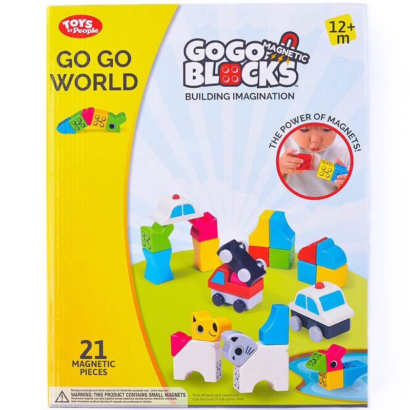 LaQ Konstruktoriai Magnetinis konstruktorius „People Blocks“, „GO GO WORLD“