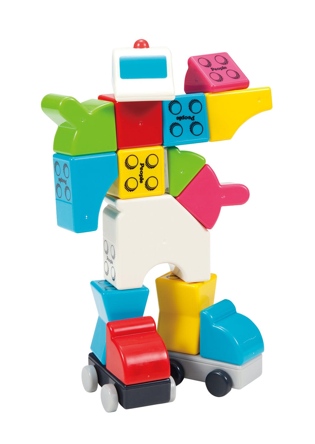 LaQ Konstruktoriai Magnetinis konstruktorius „People Blocks“, „GO GO WORLD“