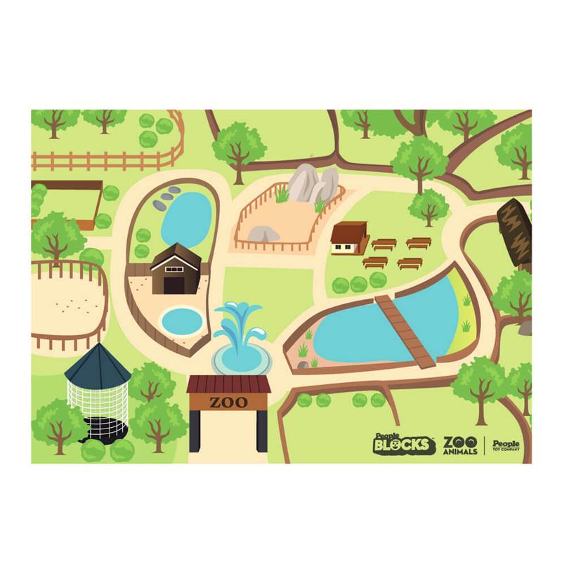 LaQ Konstruktoriai Magnetinių kaladėlių rinkinys „ZOO GYVŪNAI“