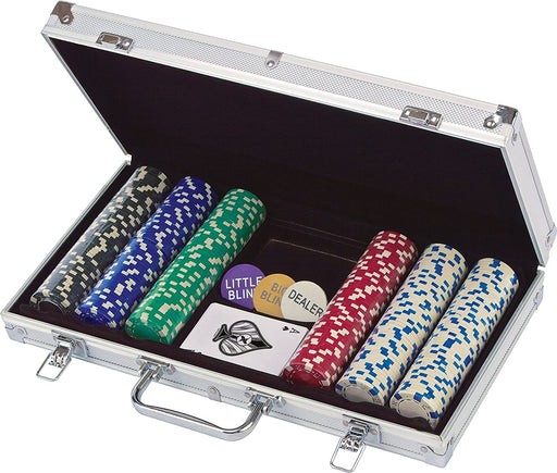 Lion Stalo žaidimai Pokerio rinkinys lagaminėlyje, 300 11.5 g žetonų