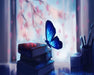 Medasle Rankdarbiai Deimantinė mozaika „Mėlynas drugelis“