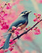 Medasle Rankdarbiai Deimantinė mozaika „Paukštis pavasarį“