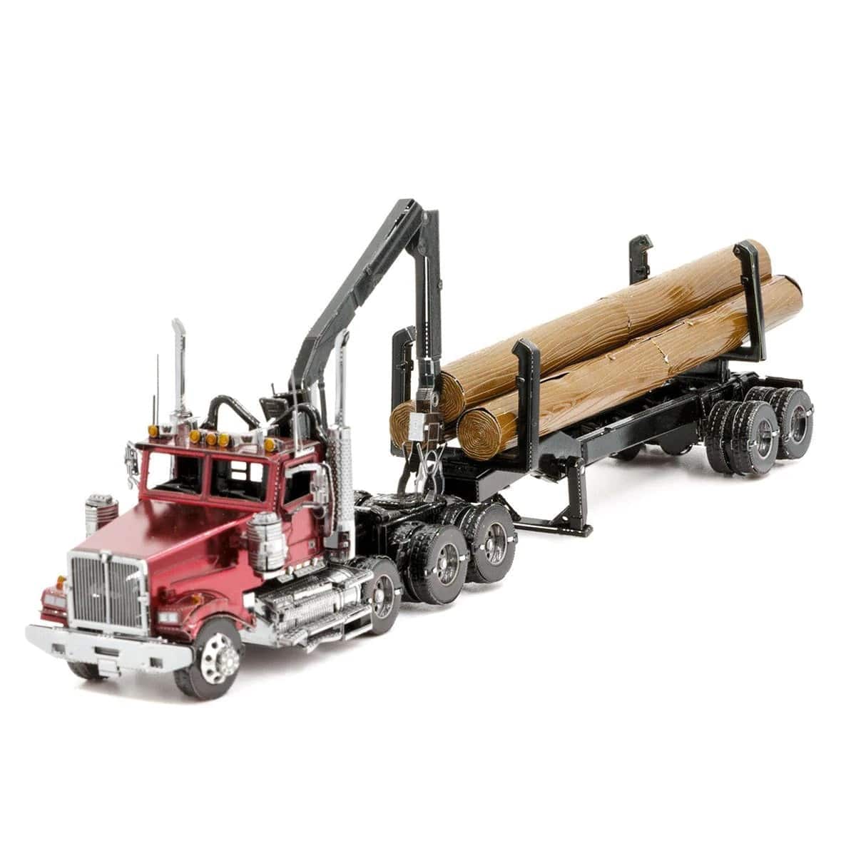 Metal Earth 3D Delionės ICONX - Western Star 4900 Log Truck & Trailer