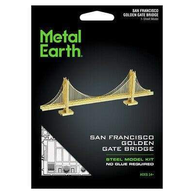 Metal Earth 3D Delionės Metal Earth Golden Gate Bridge Gold