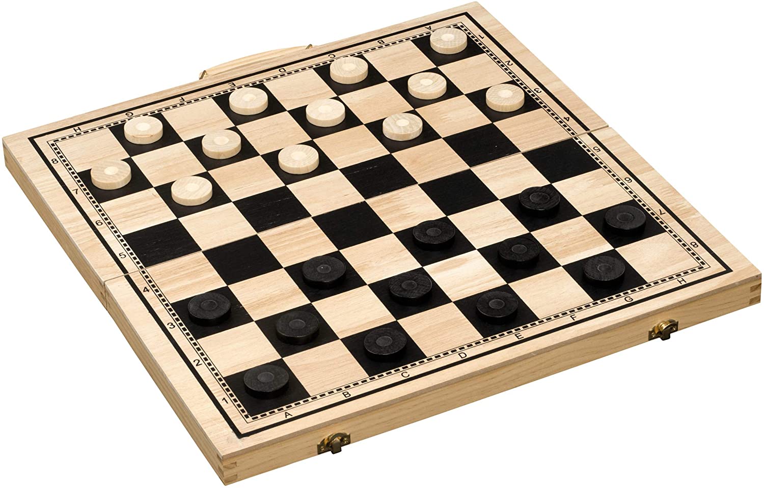 Philos Klasikiniai žaidimai Rinkinys šaškės - šachmatai - nardai 50mm (Philos 2519)