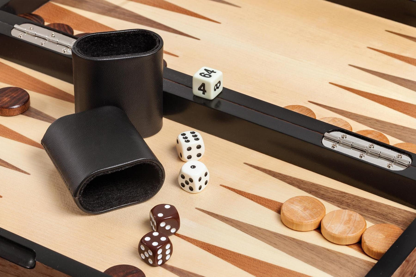 Philos Klasikiniai žaidimai Šaškės - šachmatai - nardai, 40mm (Philos 2518)