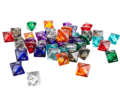 Philos Stalo žaidimai Žaidimo kauliukas D8, skaidrus