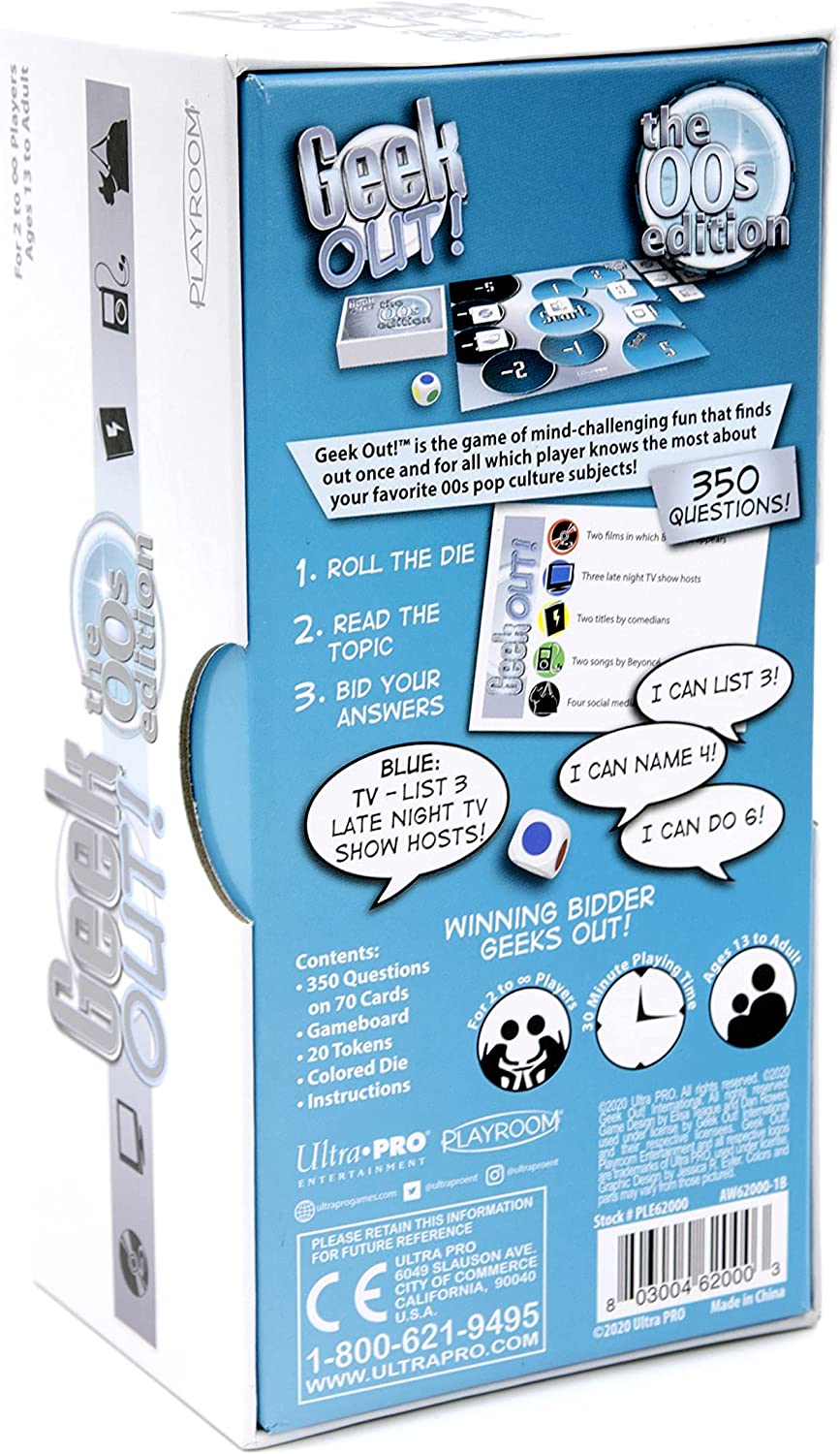 Playroom Entertainment Stalo žaidimai Geek Out! 00's Edition