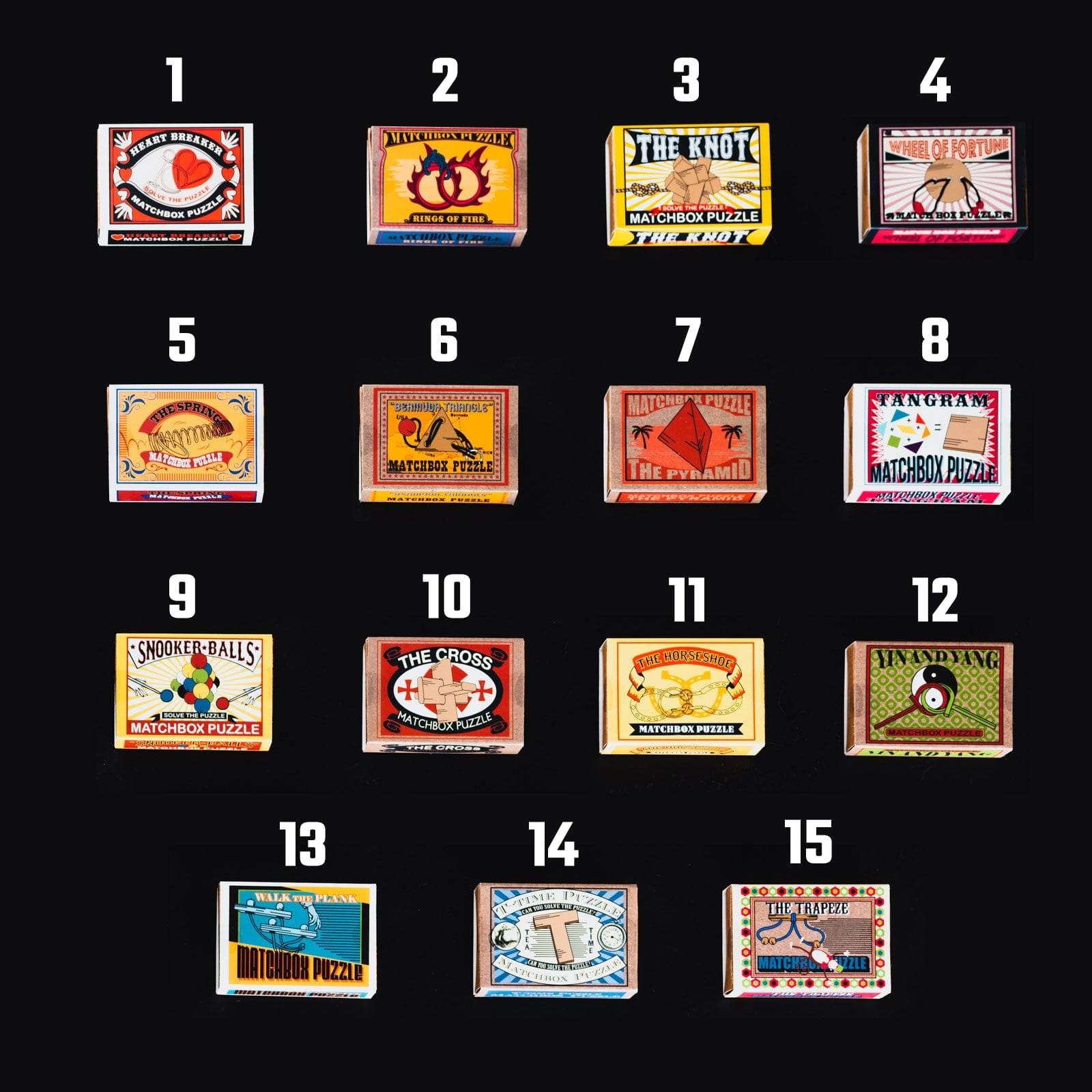 Professor Galvosūkiai Matchbox Puzzle galvosūkis