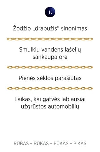 Terra Publica Stalo žaidimai Auksinis protas. Grandinėlės