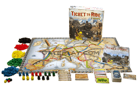Ticket to Ride Europe-Stalo žaidimai-Brain Games LT